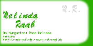 melinda raab business card